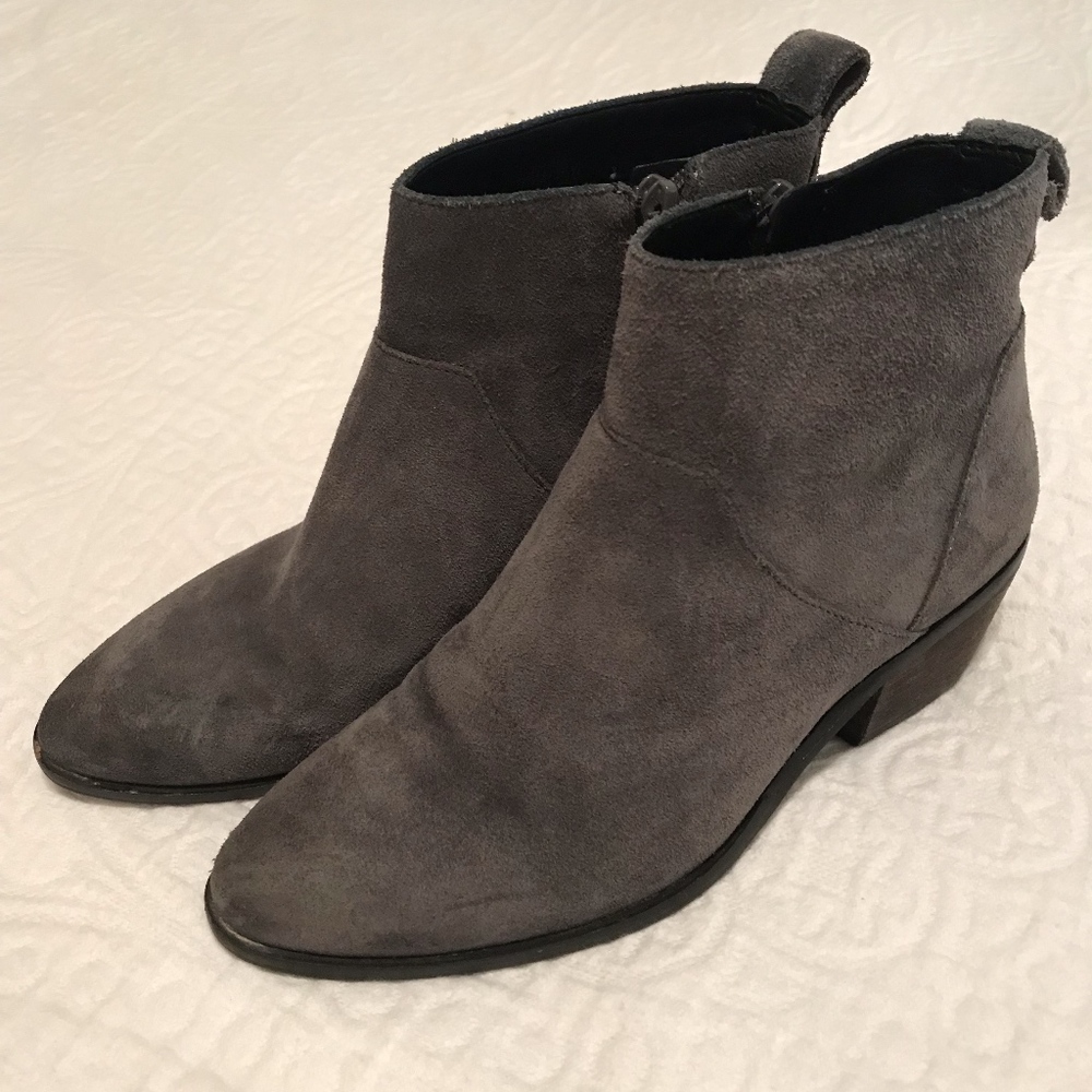 Sole Society Gray Suede Booties